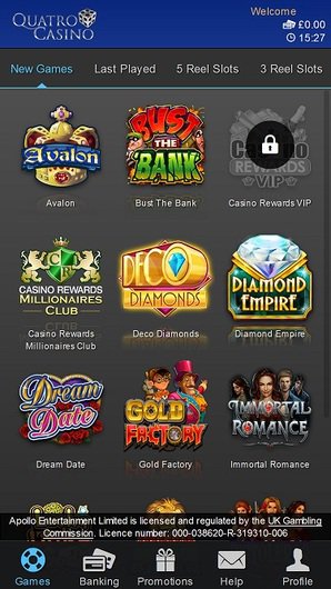 Quatro Casino mobile