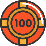 100 casino chip