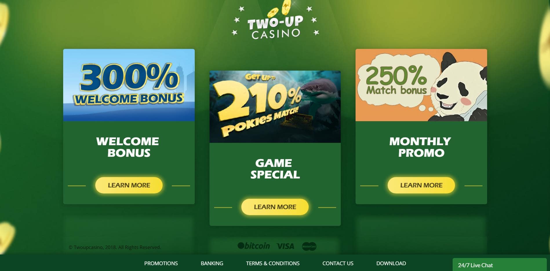 Two-Up Promo bonuses