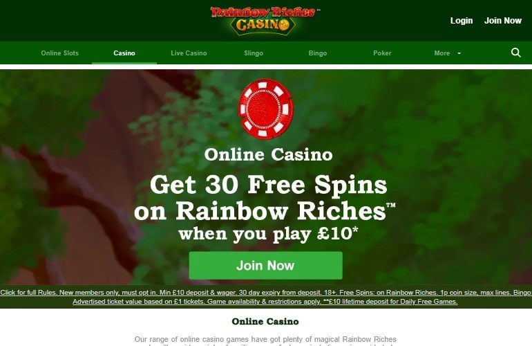 Rainbow Riches Casino