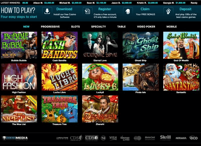 Slotocash Casino Games