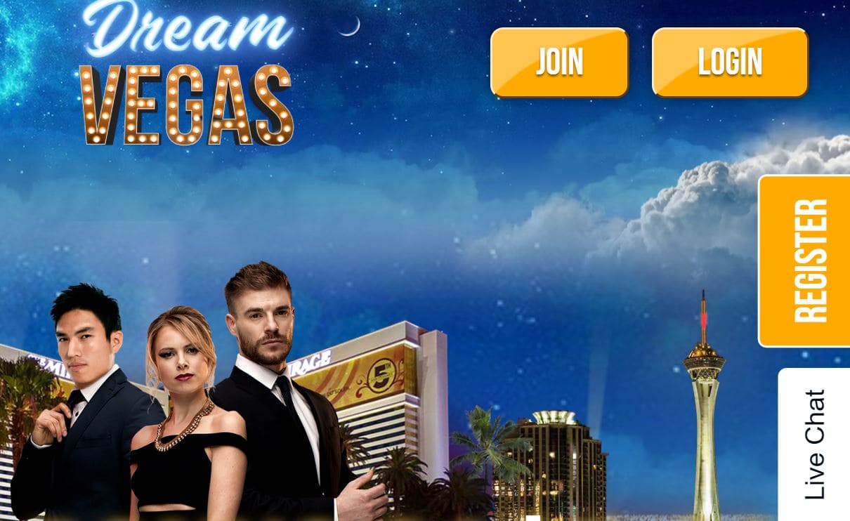 Dream Vegas Registration Step 1