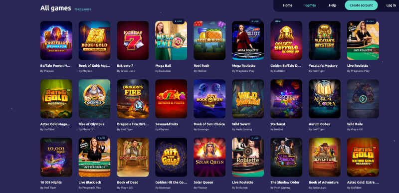 Spinaway casino games