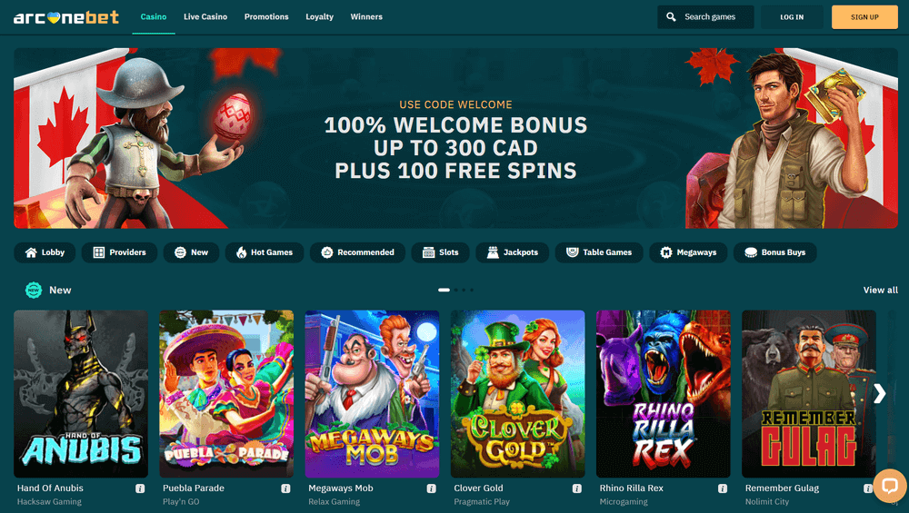 arcanebet casino bonus