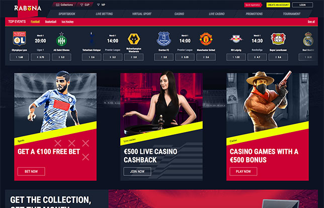 rabona casino bonus