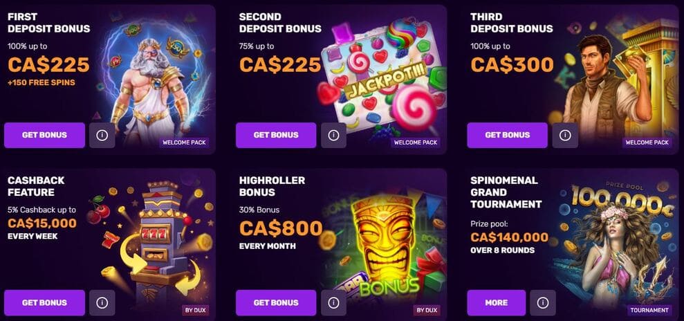 Dux Casino Bonuses