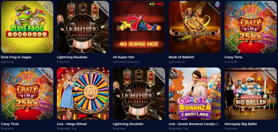 Nine Casino Games