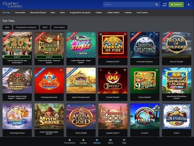 Quatro Casino slots