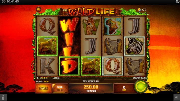 The Wildlife Slots wild fea ture