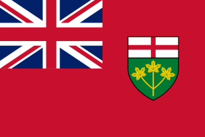 Ontario province flag