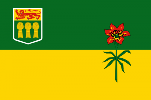 Saskatchewan province flag