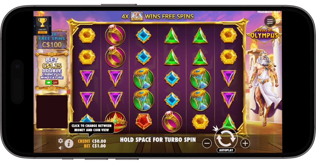 Lucky Spins Casino on mobile screenshot