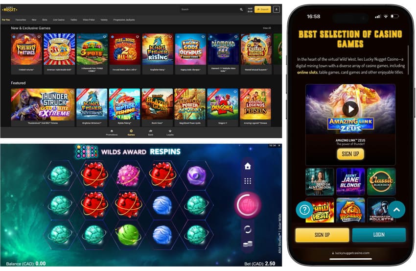 Lucky Nugget Casino games screenshots