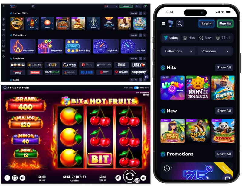 7Bit Casino games screenshots