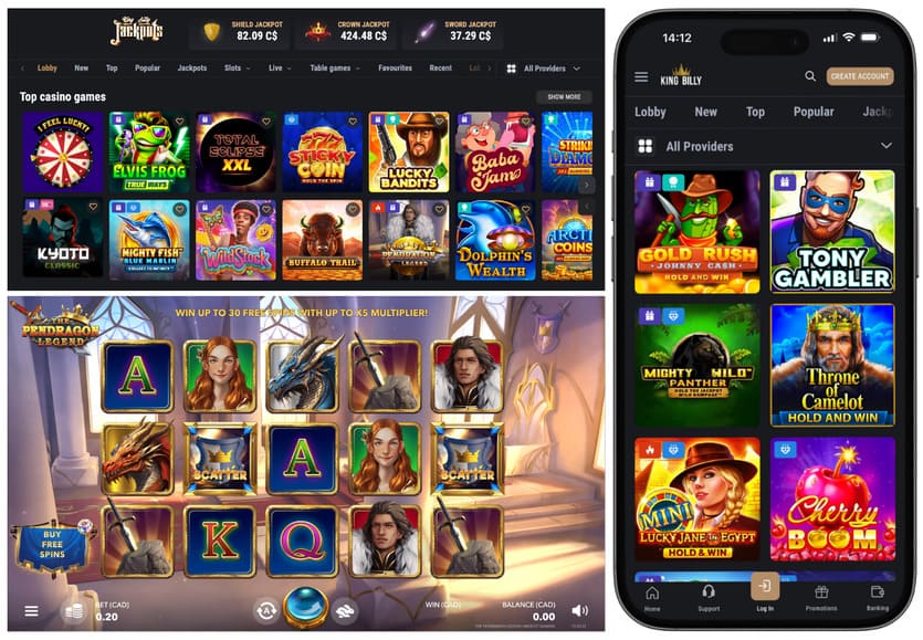 King Billy Casino games screenshots