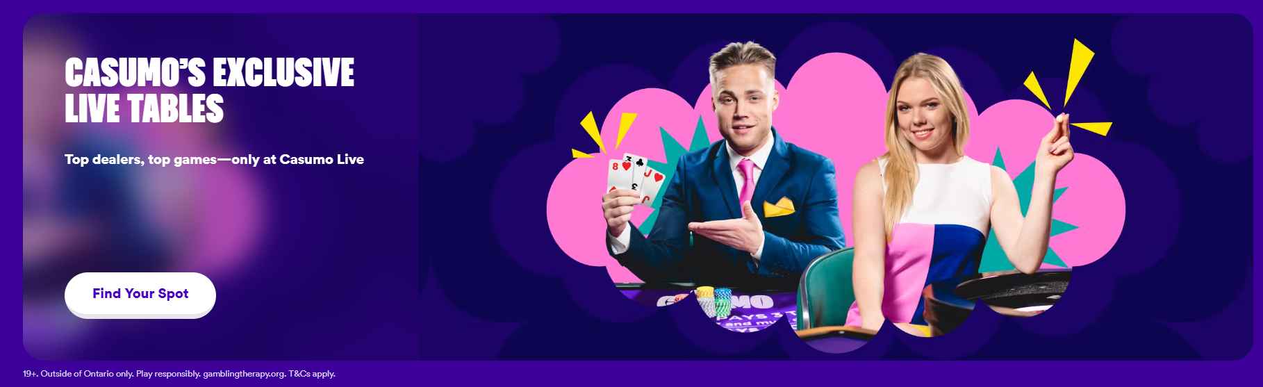 casumo casino live tables