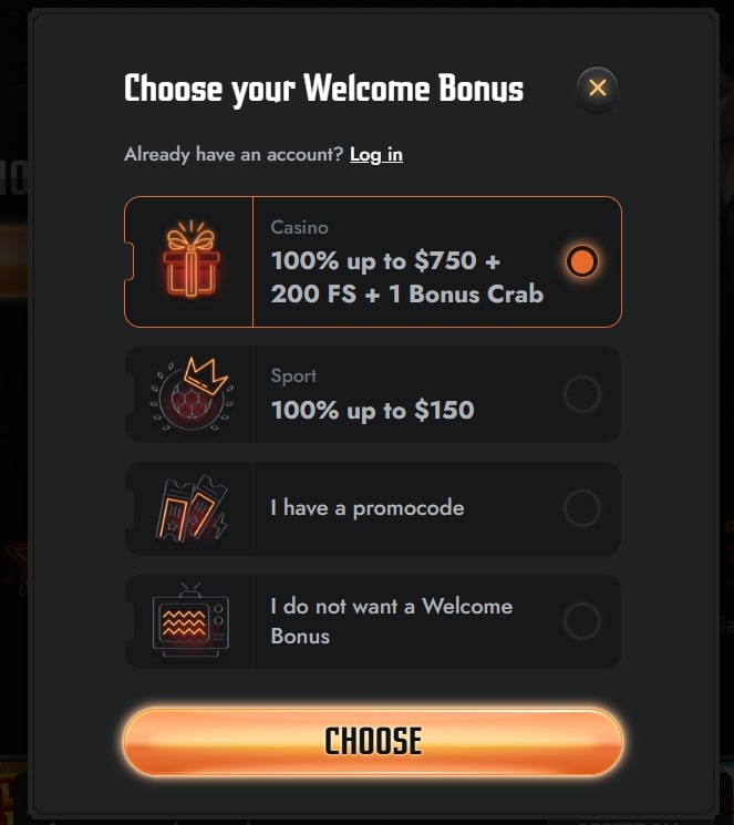 gransino welcome bonus