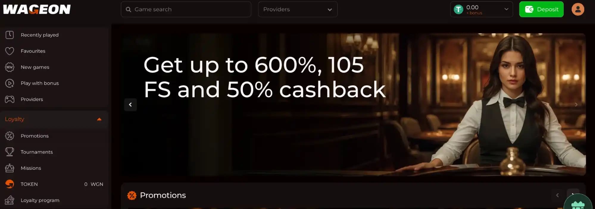 wageon welcome bonus