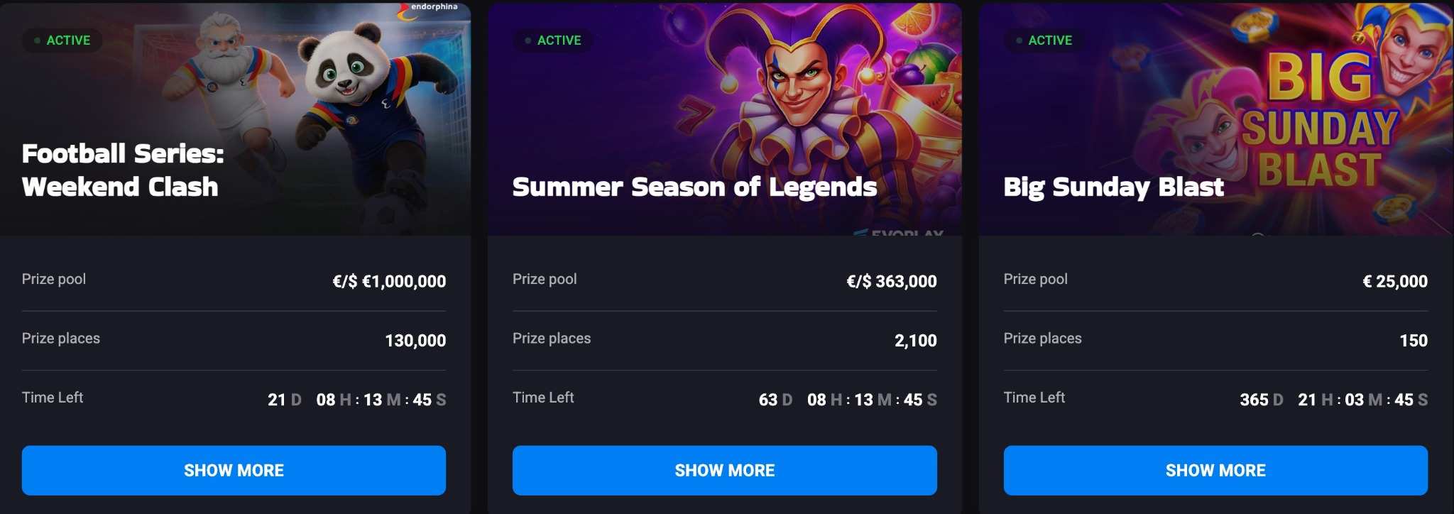luckyvibe tournaments