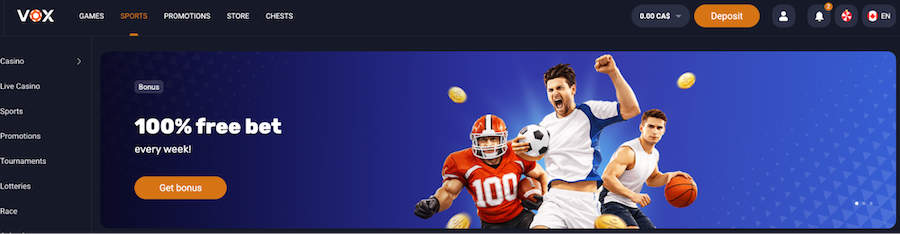 vox casino betting