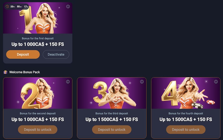 vox casino welcome bonus