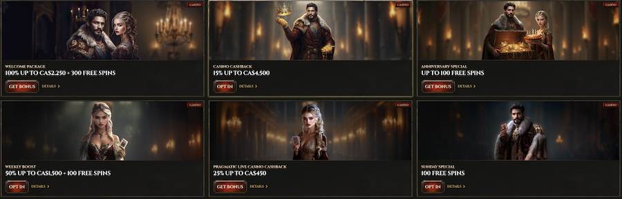 kyngs casino bonuses