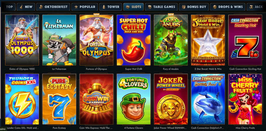 tower casino games