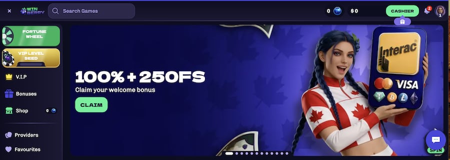 winberry casino canada